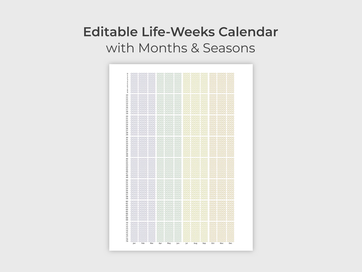 Life-Weeks Calendar
